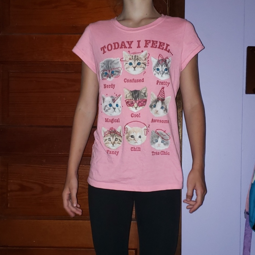 Today I feel; cat t-shirt